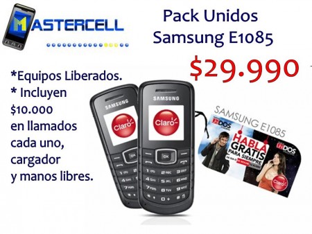 PACK UNIDOS SAMSUNG E1085